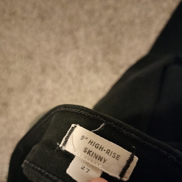 Madewell Women's Black 9" High-rise Skinny Jeans Size 27 - Picture 8 of 8